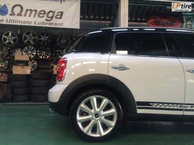 MINI COOPER เปลี่ยนแม็กลาย MINI ก้านกล้วย TAW TM049 18x7.5 นิ้ว ET48 สีHiper Silver พร้อมยาง CONTINENTAL MC5 225/45-18 หล่อลงตัวมาก