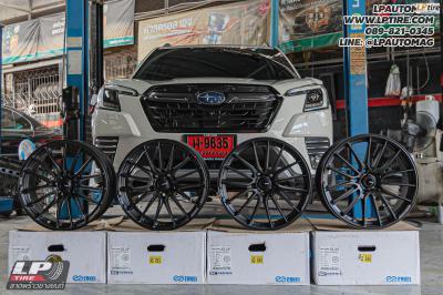 รถ - SUBARU FORESTER ล้อแม็ก - ENKEI SC49 ดำด้าน สเปค -18x8.5 ET45 5x114.3 ใช้ยางเดิม