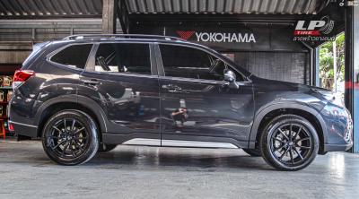 รถ - SUBARU FORESTER SK ป้ายแดงล้อแม็ก - ENKEI SC50 ดำด้าน สเปค - 18x8.5 ET35 5x114.3.