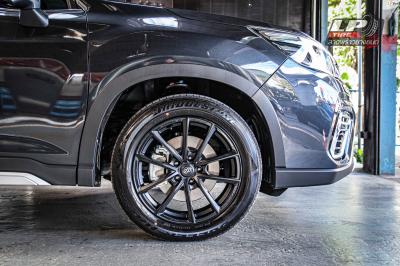 รถ - SUBARU FORESTER SK ป้ายแดงล้อแม็ก - ENKEI SC50 ดำด้าน สเปค - 18x8.5 ET35 5x114.3.