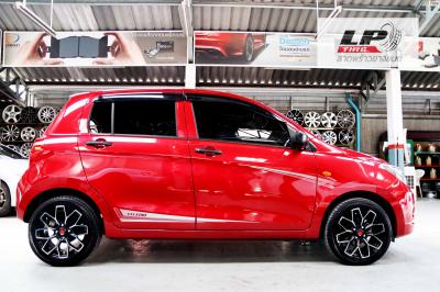 #SUZUKI#CELERIO จัดล้อโปรโมชั่นแม็กพร้อมยาง ล้อ #KPS#APEX#ZX116 15x6.5 ET35 4x100 #ดำหน้าเงา พร้อมยาง DL 195/50-15 704 ยังสวยงามลงตัว #โปรโมชั่นพร้อมยางราคาถูก