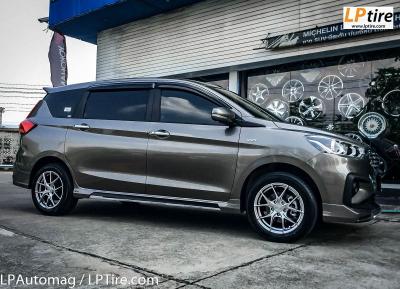 Suzuki Ertiga + ล้อแม็ก LENSO JAGER-DYNA ขอบ 16นิ้ว สีHS + ยางรถยนต์ YOKOHAMA AE50 205/55-16