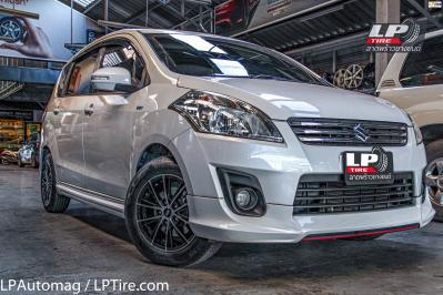 รถ - SUZUKI ERTIGA I (ZE) ล้อแม็ก - SSW E101 ดำหน้าเงา สเปค -15x6.5 ET38 5x114.3 รัดยาง - ยางเดิม เบอร์ - 185/65R15