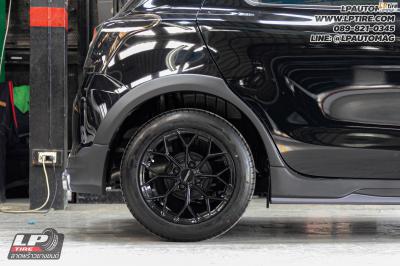รถ - SUZUKI SWIFT ล้อแม็ก - LENSO Jager J1B BLACK สเปค - 15x7 ET35 4x100 ยางรถยนต์ - LENSO D-1CS เบอร์ -195/55-15