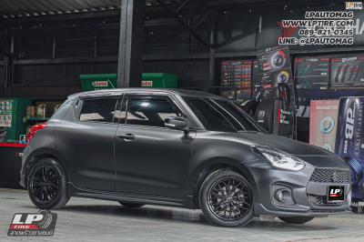 รถ - SUZUKI SWIFT ล้อแม็ก - LENSO YETI ดำด้าน สเปค - 16x7 ET35 4x100