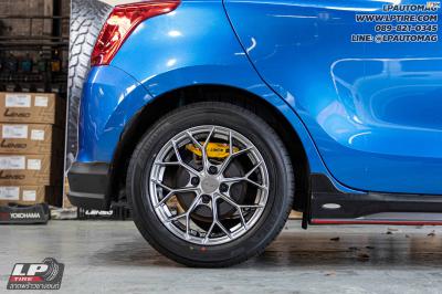 รถ - SUZUKI SWIFT&nbsp;ล้อแม็ก - LENSO Jager J1B HB สเปค- 15x7 ET35 4x100&nbsp;รัดยาง - ALLIANCE AL30 030Ex เบอร์ - 195/55-15