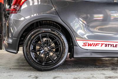 รถ - SUZUKI SWIFT III A2L ล้อแม็ก - LENSO JAGER NOVA ดำด้าน สเปค -15x7 ET35 4x100
รัดยาง -deestone carreras r702 เบอร์ - 195/55 R15