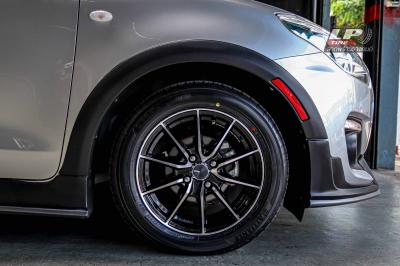 รถ - SUZUKI SWIFT ล้อแม็ก - ENKEI WSQ31 DRACO ดำหน้าเงา ขอบ - 15x6.5 ET38 4x100 ยาง - ALLIANCE AL30 030Ex เบอร์ - 195/55-15