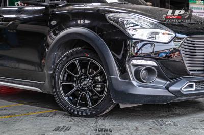 รถ - SUZUKI SWIFT ล้อแม็ก - TK SMART MINI DOLPHIN ดำเงาหน้าเงา ขอบ - 15x7 ET35 4x100ยาง - YOKOHAMA A-DRIVE AA01 เบอร์ 195/55-15