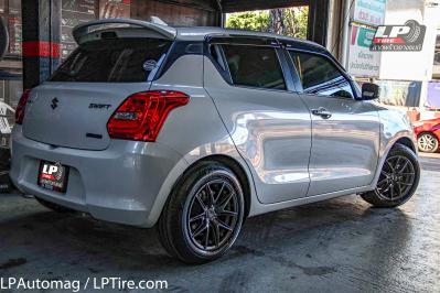 
รถ - SUZUKI SWIFT A2L ป้ายแดง ล้อแม็ก - LENSO Jager Nova เทาด้าน สเปค - 15x7 ET35 4x100
ยางเดิม 195/60R15
