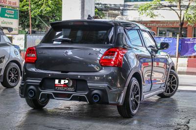 รถ - SUZUKI SWIFT ล้อแม็ก - TK SMART MINI DOLPHIN ดำด้านหน้าเงา ขอบ - 15x7 ET35 4x100 ยาง - BRIDGESTONE EP150 เบอร์ - 175/65-15