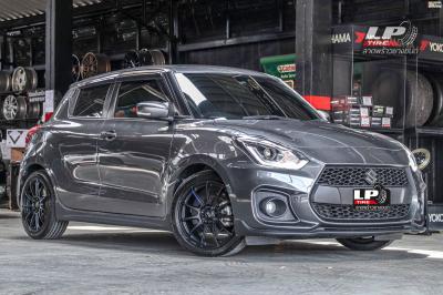 รถ - SUZUKI SWIFT ล้อแม็ก -ENKEI SC22 ดำด้าน ขอบ - 17x7 ET40 4x100-4x114.3 ยาง -FIRENZA ST-01A เบอร์ - 205/45-17