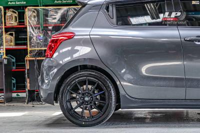 รถ - SUZUKI SWIFT ล้อแม็ก -ENKEI SC22 ดำด้าน ขอบ - 17x7 ET40 4x100-4x114.3 ยาง -FIRENZA ST-01A เบอร์ - 205/45-17