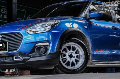 รถ - SUZUKI SWIFT ล้อแม็ก - ENKEI SC55 ขาว สเปค - 15x7 ET28 4x100 ยาง - BRIDGESTONE RE004
เบอร์ - 195/55-15