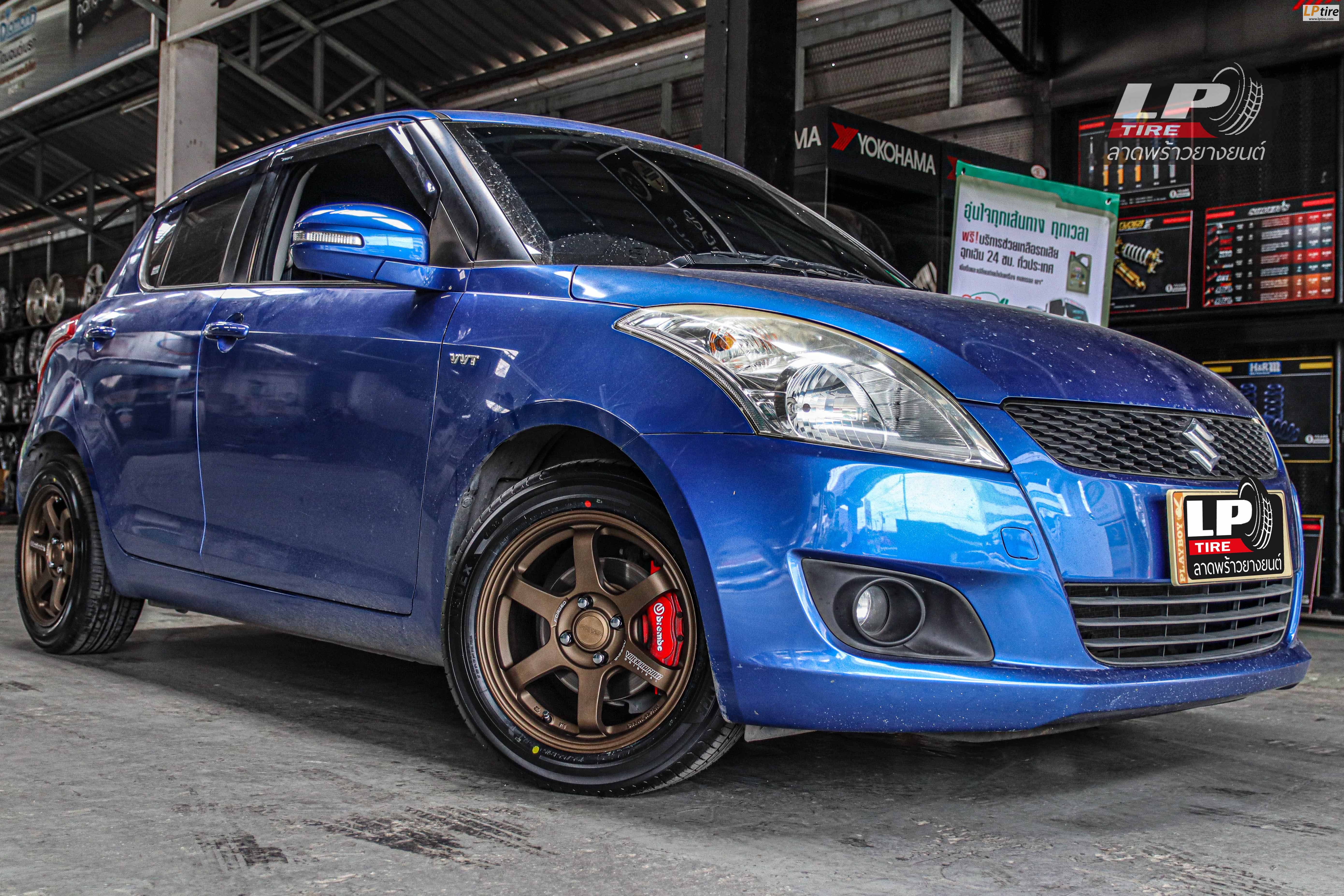 รถ - SUZUKI SWIFT ล้อแม็ก -Sia Edition 6313 (TE37) ขอบ - 15x7 ET35 4x100 ยาง - ALLIANCE AL30 030Ex เบอร์ - 195/55-15