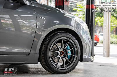 รถ - SUZUKI SWIFT ล้อแม็ก -NK Performance NK105N Flowforming NK Dark สเปค -16x7 ET35 4x100
ยางรถยนต์ - MICHELIN ENERGE XM2 เบอร์ - 185/55 R16 ชุดเบรค -AP Racing CP7600 4pots 285mm.