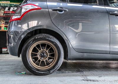 รถ - SUZUKI SWIFT II AZG ล้อแม็ก - KONIG N781 น้ำตาล(MBR2K) สเปค - 15x7.5 ET35 4x100
รัดยาง - ยางเดิม