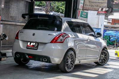 รถ - SUZUKI SWIFT ล้อแม็ก - SSW S348 เทากัน ขอบ - 17x8 ET38 4x100 ยาง - YOKOHAMA ES32 เบอร์ - 205/45-17