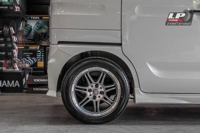 รถ - SUZUKI SPACIA ล้อแม็ก -MOMO H493 Corse เทาขอบเทาvขอบ - 15x6.5 ET40 4x100 ยาง- ALLIANCE AL30 030Ex เบอร์ - 185/55-15