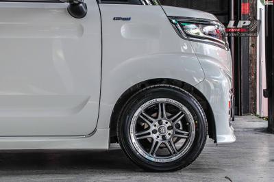 รถ - SUZUKI SPACIA ล้อแม็ก -MOMO H493 Corse เทาขอบเทาvขอบ - 15x6.5 ET40 4x100 ยาง- ALLIANCE AL30 030Ex เบอร์ - 185/55-15