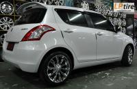 Suzuki Swift + ล้อแม็ก Cosmic Venerdi Madelena 17นิ้ว สี Chrome3D + ยาง YOKOHAMA A-DRIVE R1 205/45R17