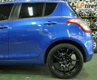 Suzuki Swift + ล้อแม็ก Lenso Project-D Spec E (PDE) 17นิ้ว สีดำด้าน + ยาง YOKOHAMA V551 205/45-17