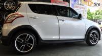 Suzuki Swift + ล้อแม็ก TAW MINI GP 17นิ้ว สีดำด้านหน้าเงาด้าน + ยาง ACHILLES ATR 205/45-17