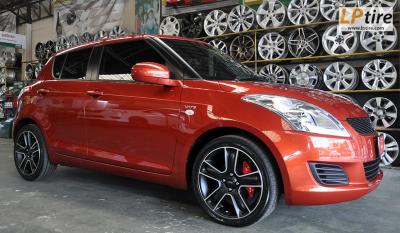 Suzuki Swift + ล้อแม็ก Mini 5330 17นิ้ว สีด้าน + ยาง YOKOHAMA EARTH-1 205/45R17