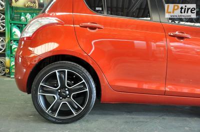 Suzuki Swift + ล้อแม็ก Mini 5330 17นิ้ว สีด้าน + ยาง YOKOHAMA EARTH-1 205/45R17