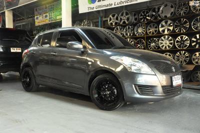 Suzuki Swift + ล้อแม็ก ENKEI KT 007 สี ดำเงา ขอบ 15 + ยาง YOKOHAMA A-DRIVE  195/55-15 