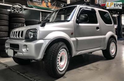 Suzuki Vitara + ล้อแม็ก OZ RACING 15นิ้ว สีขาว + ยางรถยนต์ YOKOHAMA G015 225/70-15