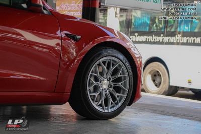 รถ - Tesla Model 3 ล้อแม็ก - VAGE VF032 Hgs Brush สเปค - 18x8.5 ET35 5x112-5x114.3 ยาง - MICHELIN Primacy 4 เบอร์ - 235/45 R18