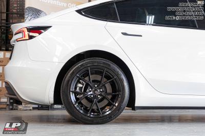 รถ - Tesla Model 3 ล้อแม็ก - ORI WHEELS CHAPTER X FlowForming V-BLACK สเปค- 18x8.5 ET35 5x112-5x114.3 ใช้ยางเดิม