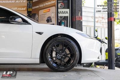 รถ - Tesla Model 3 ล้อแม็ก - ORI WHEELS CHAPTER X FlowForming V-BLACK สเปค- 18x8.5 ET35 5x112-5x114.3 ใช้ยางเดิม