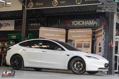 รถ - Tesla Model 3 ล้อแม็ก - ORI WHEELS CHAPTER X FlowForming V-BLACK สเปค- 18x8.5 ET35 5x112-5x114.3 ใช้ยางเดิม