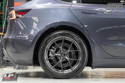 รถ - Tesla Model 3 ล้อแม็ก - LENSO Jager Dyna HD สเปค - 18x8.5 ET35 5x114.3 ใช้ยางเดิม