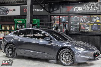 รถ - Tesla Model 3 ล้อแม็ก - LENSO Jager Dyna HD สเปค - 18x8.5 ET35 5x114.3 ใช้ยางเดิม
