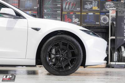 รถ - Tesla Model 3 ล้อแม็ก - ORI WHEELS CHAPTER-4 FlowForming V-BLACK สเปค - 18x8.5 ET35 5x112-5x114.3 ใช้ยางเดิม