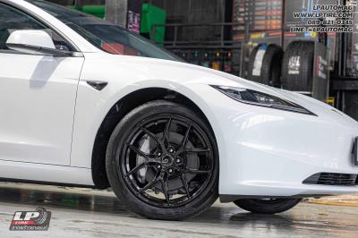 รถ - Tesla Model 3 ล้อแม็ก - ORI WHEELS CHAPTER-4 FlowForming V-BLACK สเปค - 18x8.5 ET35 5x112-5x114.3 ใช้ยางเดิม