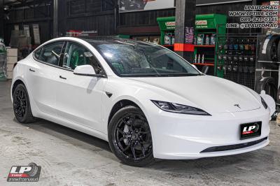 รถ - Tesla Model 3 ล้อแม็ก - ORI WHEELS CHAPTER-4 FlowForming V-BLACK สเปค - 18x8.5 ET35 5x112-5x114.3 ใช้ยางเดิม