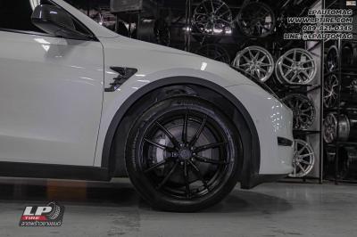 รถ - Tesla Model Y ล้อแม็ก - VAGE VF07 ดำด้าน สเปค - 19x8.5 ET35 5x114.3-5x112 ยาง - Hankook Ventus S1 Evo 3 K127 เบอร์ - 255/45 R19