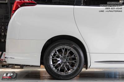 รถ - TOYOTA ALPHARD&nbsp;ล้อแม็ก - EmotionR VRG FlowForming Hyper Blackสเปค - 18x8.5 ET35 5x114.3
รัดยาง - YOKOHAMA V553 เบอร์ - 235/50-18