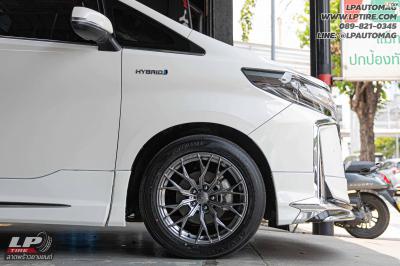 รถ - TOYOTA ALPHARD&nbsp;ล้อแม็ก - EmotionR VRG FlowForming Hyper Blackสเปค - 18x8.5 ET35 5x114.3
รัดยาง - YOKOHAMA V553 เบอร์ - 235/50-18