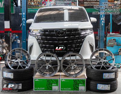 รถ - TOYOTA ALPHARD AH40 ล้อแม็ก - VAGE VA051 VA-SERIES FlowForming สี Diamond Black
สเปค - 20x9 ET38 5x120 รัดยาง -TOYO PROXES CR1 SUV เบอร์ - 245/45-20