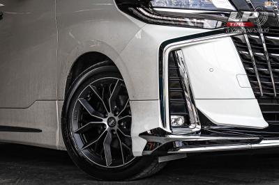 รถ - TOYOTA ALPHARD (ป้ายแดง) ล้อแม็ก - MOMO MASSIMO ดำด้านหน้าเงาด้าน สเปค - 18x8 ET38 5x114.3 รัดยาง - (ยางเดิม)