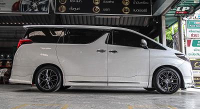 รถ - TOYOTA ALPHARD (ป้ายแดง) ล้อแม็ก - MOMO MASSIMO ดำด้านหน้าเงาด้าน สเปค - 18x8 ET38 5x114.3 รัดยาง - (ยางเดิม)