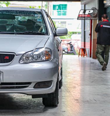 รถ - TOYOTA ALTIS ล้อแม็ก - ENKEI SC48(MQ38) เทาด้าน ขอบ - 15x7 ET38 4x100 ยางเดิม - BRIDGESTONE EP150 เบอร์ - 195/65-15