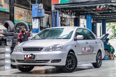 รถ - TOYOTA ALTIS ล้อแม็ก - ENKEI SC48(MQ38) เทาด้าน ขอบ - 15x7 ET38 4x100 ยางเดิม - BRIDGESTONE EP150 เบอร์ - 195/65-15