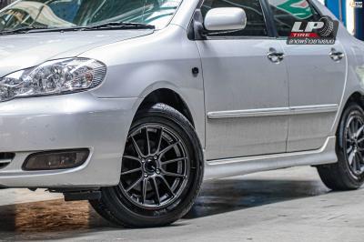 รถ - TOYOTA ALTIS ล้อแม็ก - ENKEI SC48(MQ38) เทาด้าน ขอบ - 15x7 ET38 4x100 ยางเดิม - BRIDGESTONE EP150 เบอร์ - 195/65-15