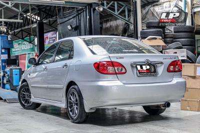 รถ - TOYOTA ALTIS ล้อแม็ก - ENKEI SC48(MQ38) เทาด้าน ขอบ - 15x7 ET38 4x100 ยางเดิม - BRIDGESTONE EP150 เบอร์ - 195/65-15